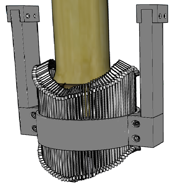 3D CAD Model with Bamboo